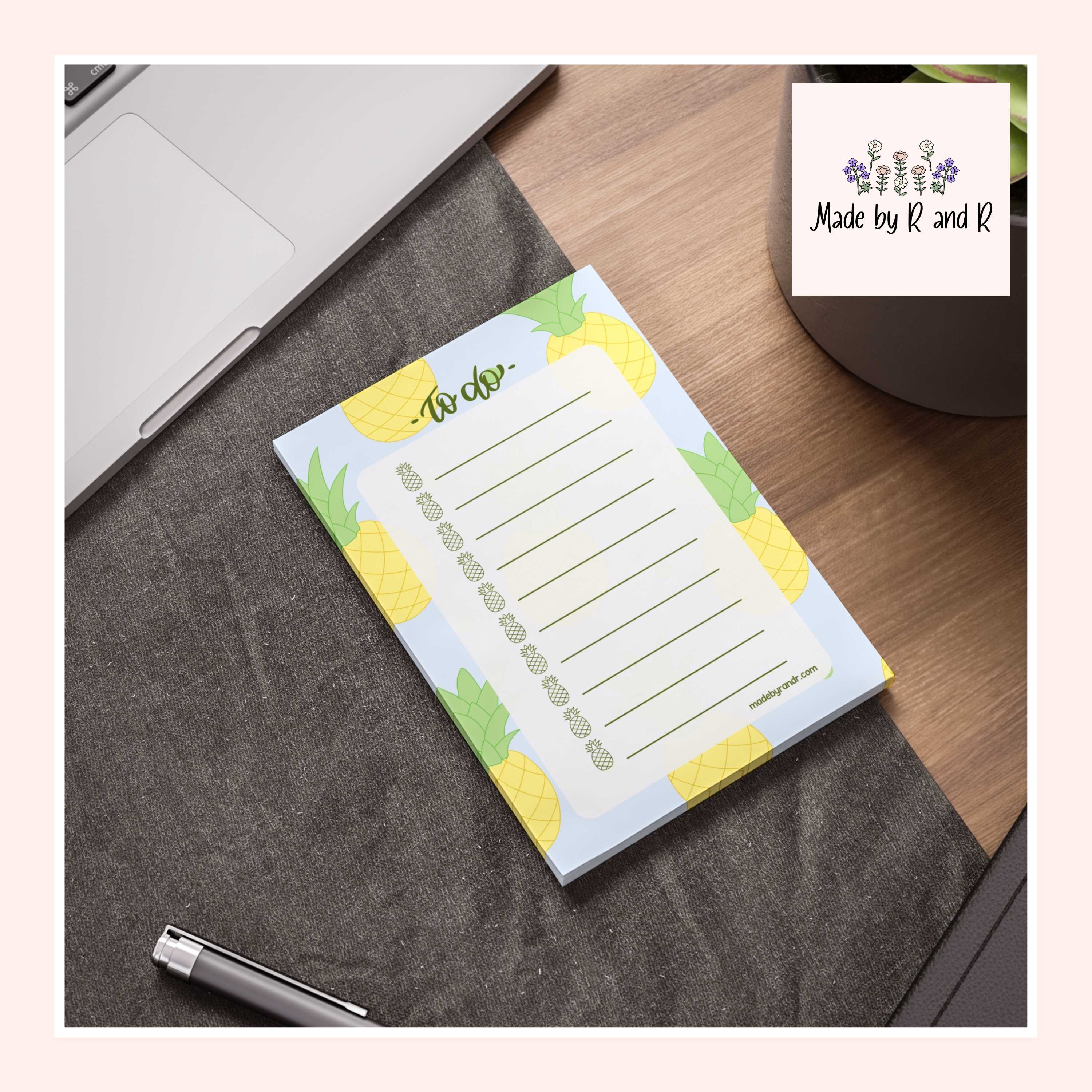 Pineapple To Do Checklist Sticky Notes for Planning & Lists