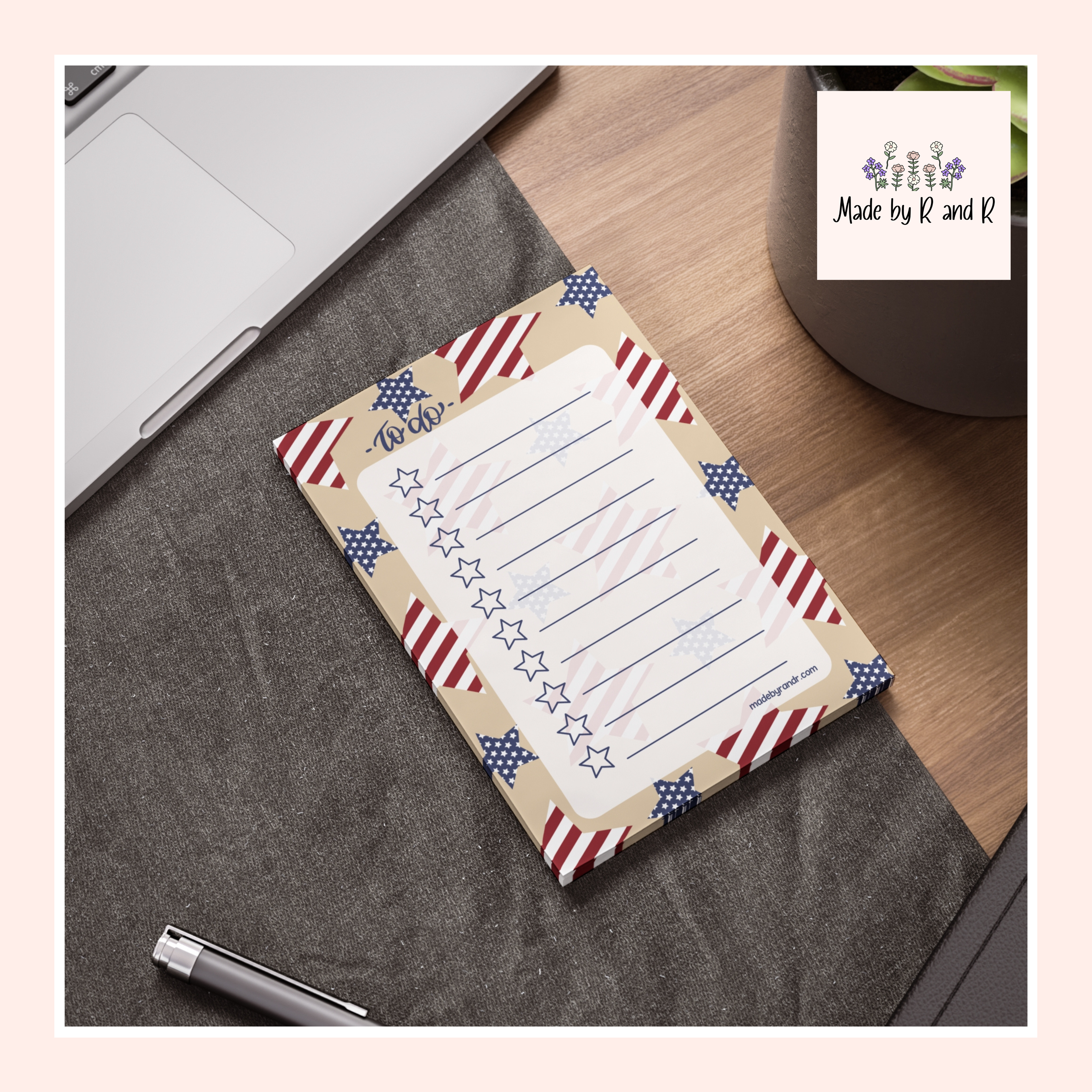 Patriotic To Do Checklist Sticky Notes for Planning & Lists