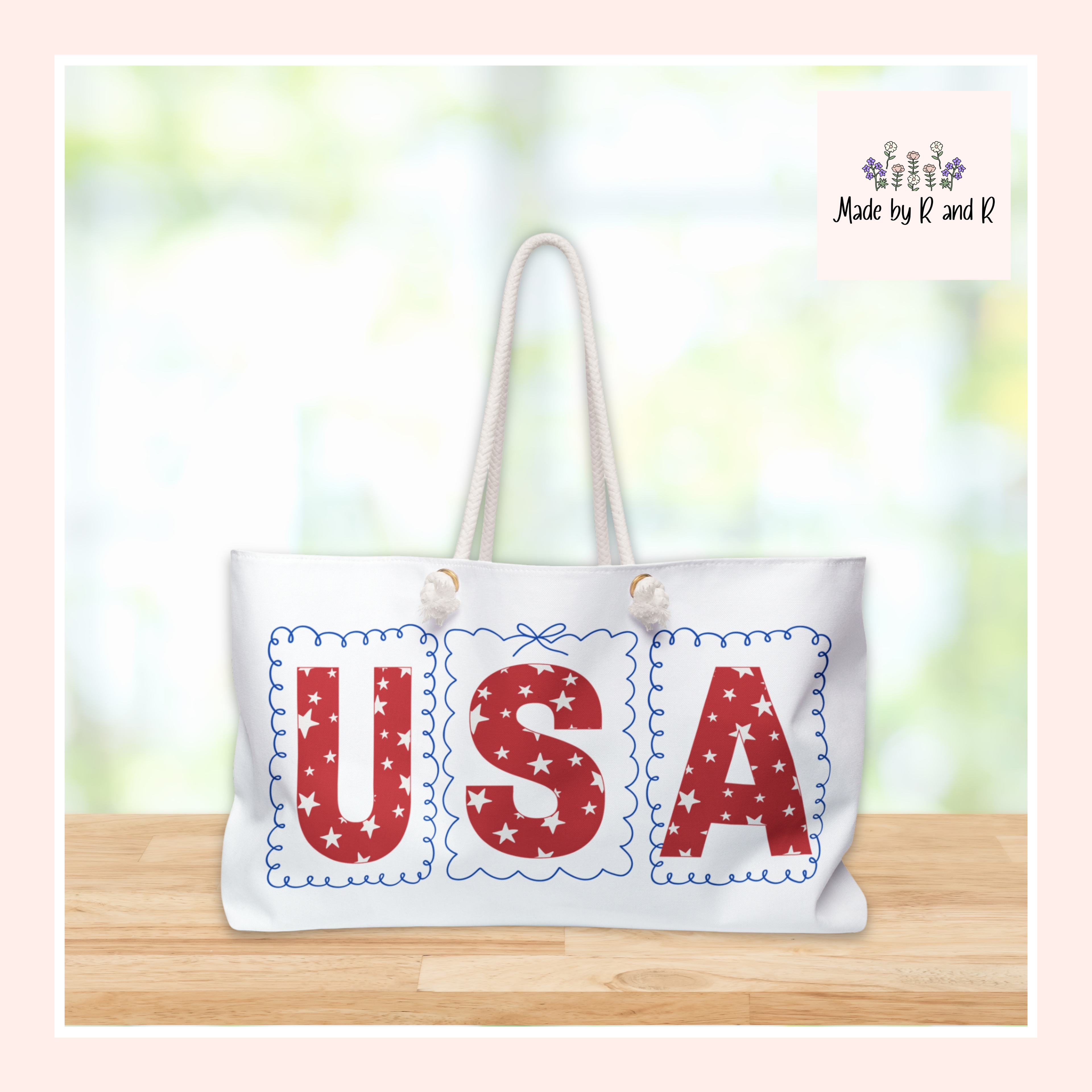 Patriotic USA Travel Tote for 4th of July