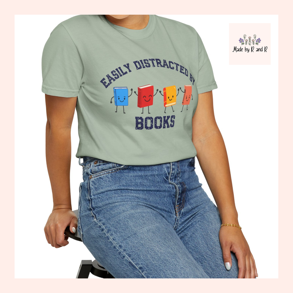 Easily Distracted By Books T-Shirt