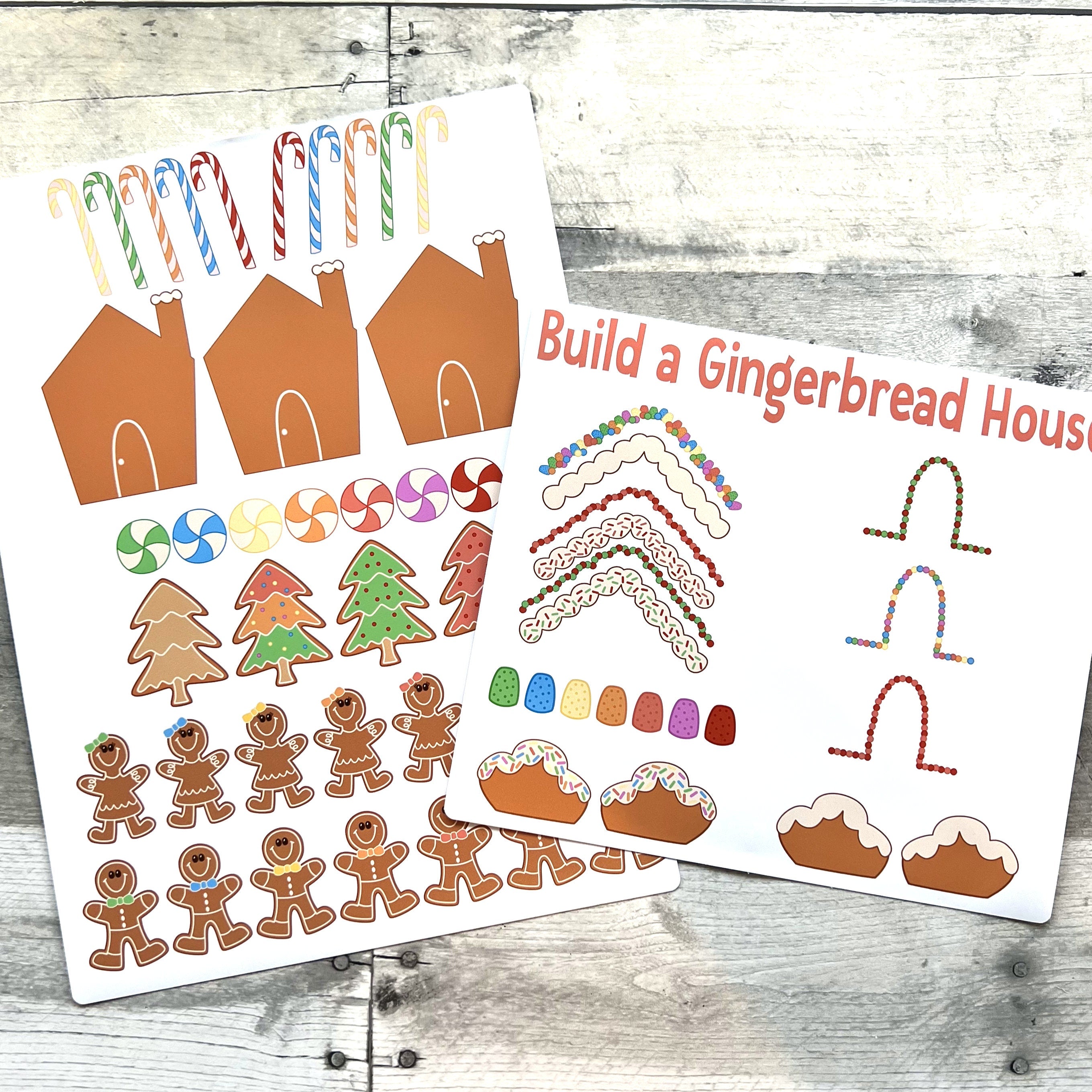 Build A Gingerbread House Sticker