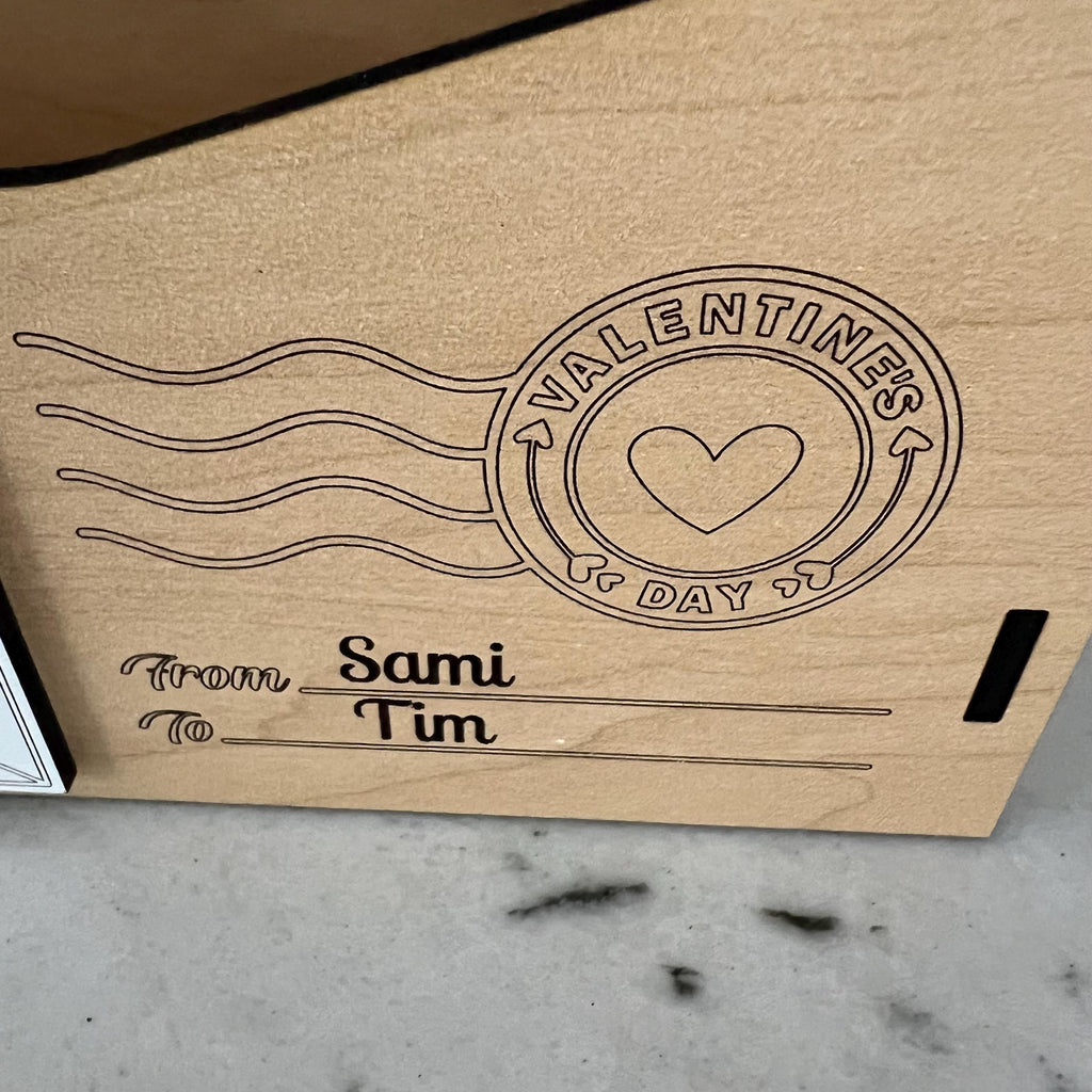 Love Letter Gift Box Wood and Acrylic