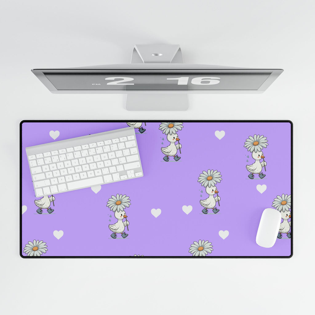Purple Goose Desk Mats and Mouse pads, Office Decor, Birthday Gifts, Home Workspace
