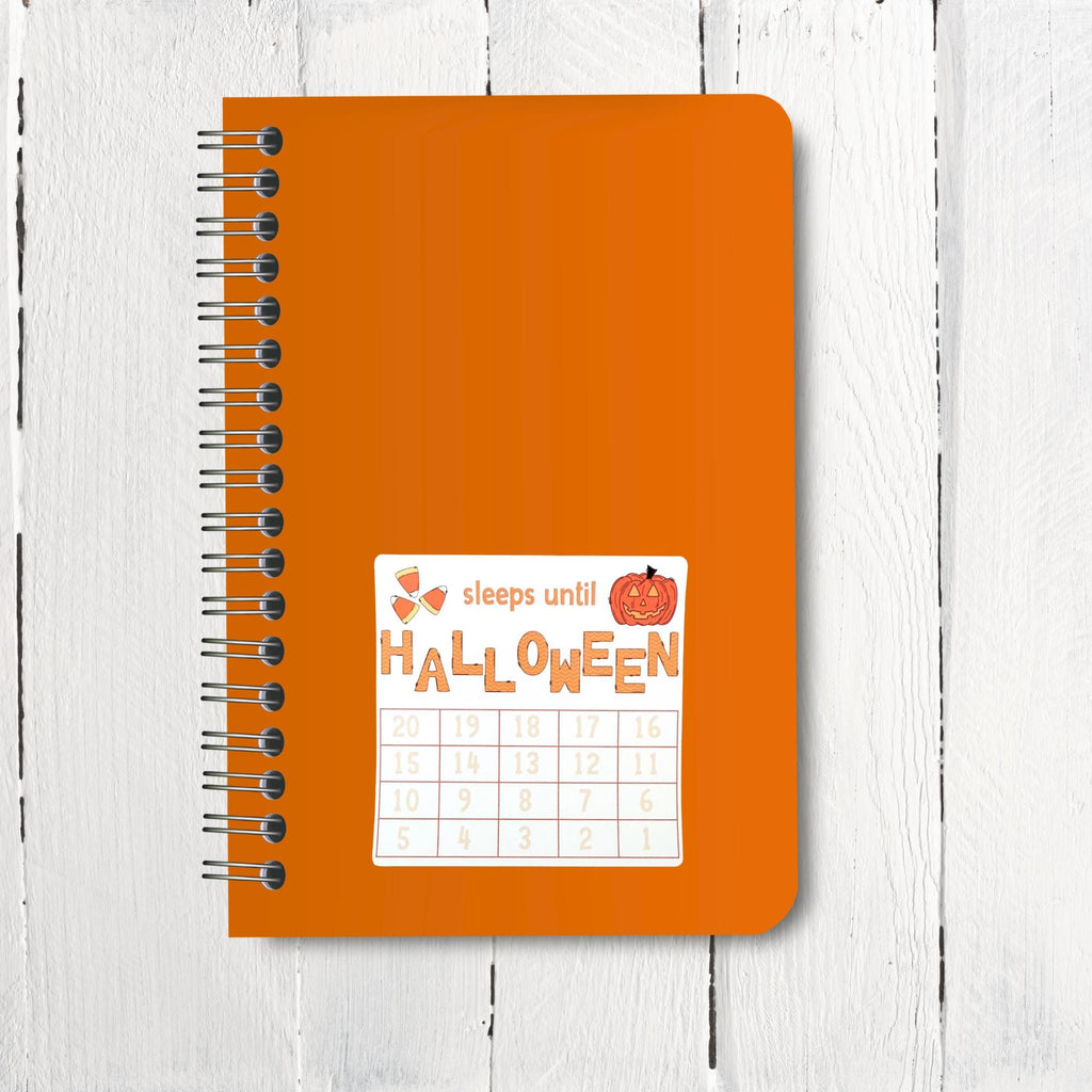 Sleeps Until Halloween Small Countdown Sticker