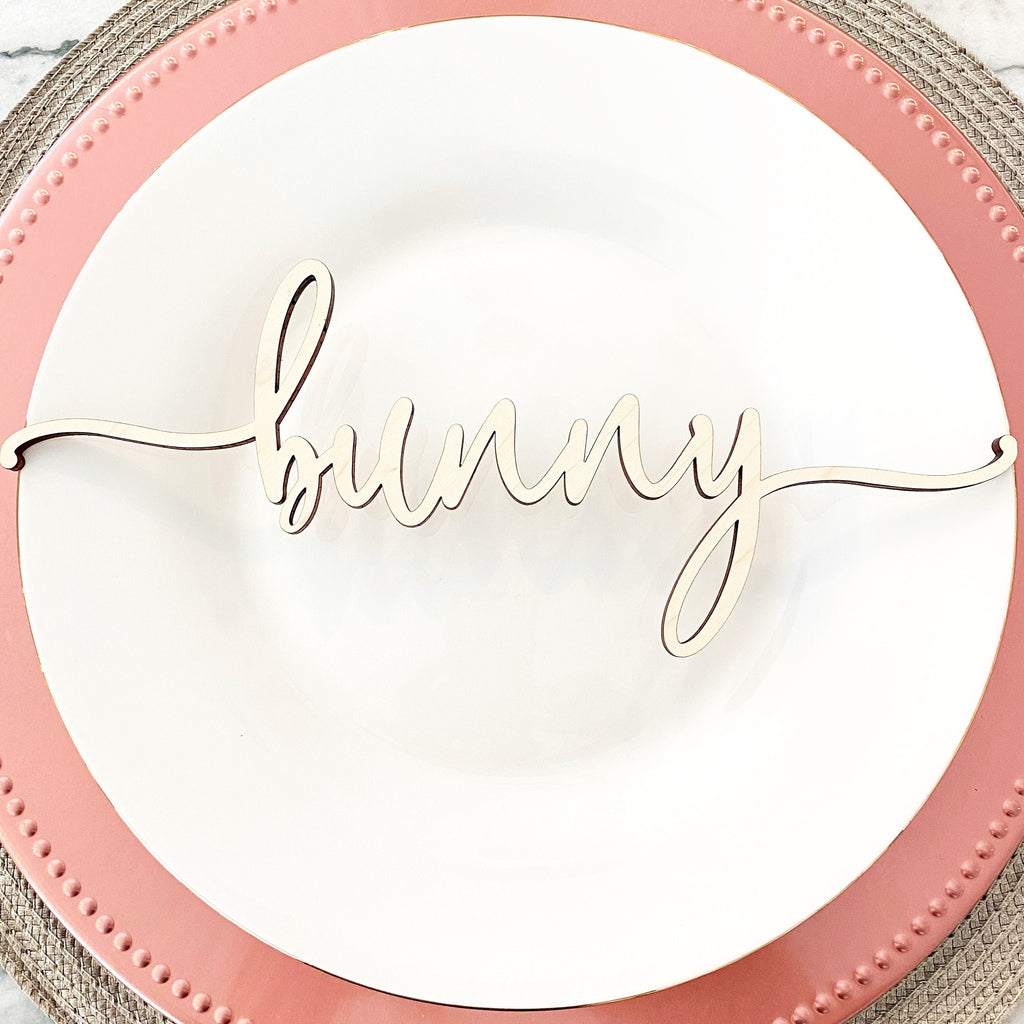 Easter Place Setting Wood Words (Set of 4)