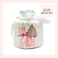 Oh Crap It's A Girl Embroidered Toilet Paper