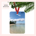 Custom Vertical Two-Sided Metal Christmas Photo Ornament