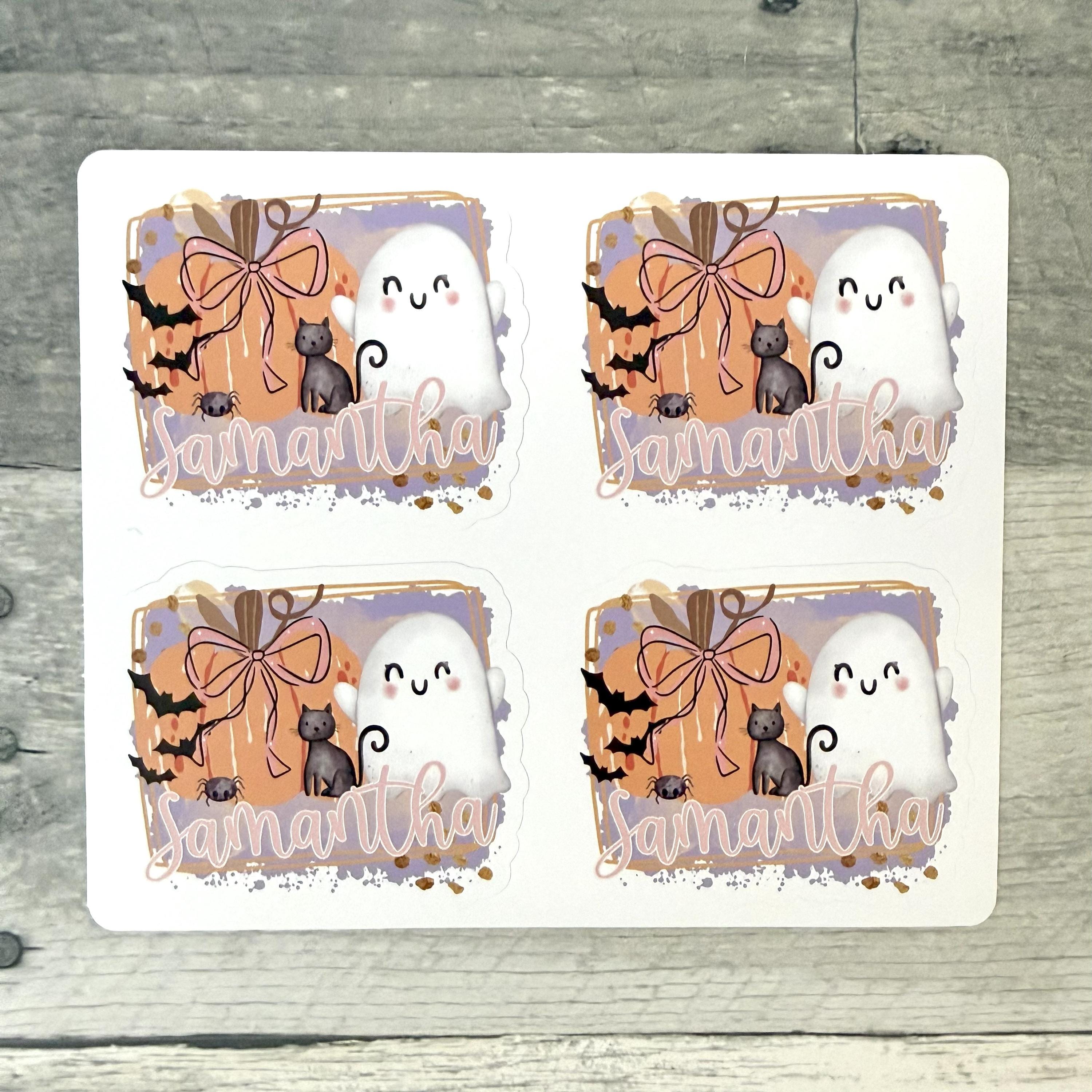 Custom Halloween Stickers (set of 4)