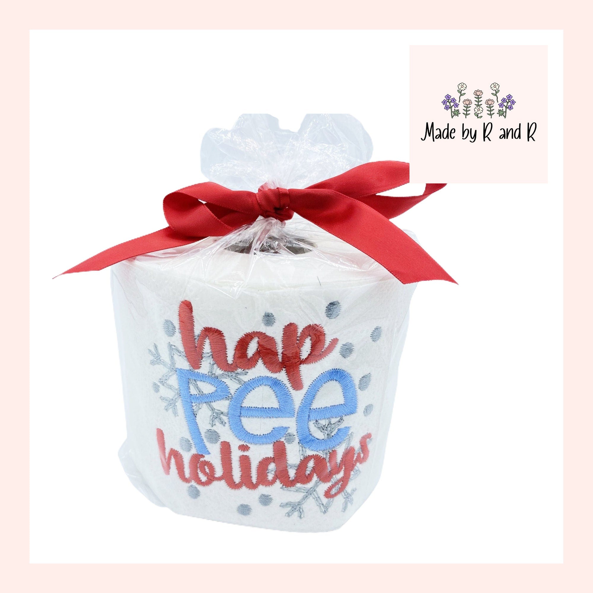 Hap Pee Holidays Embroidered Toilet Paper