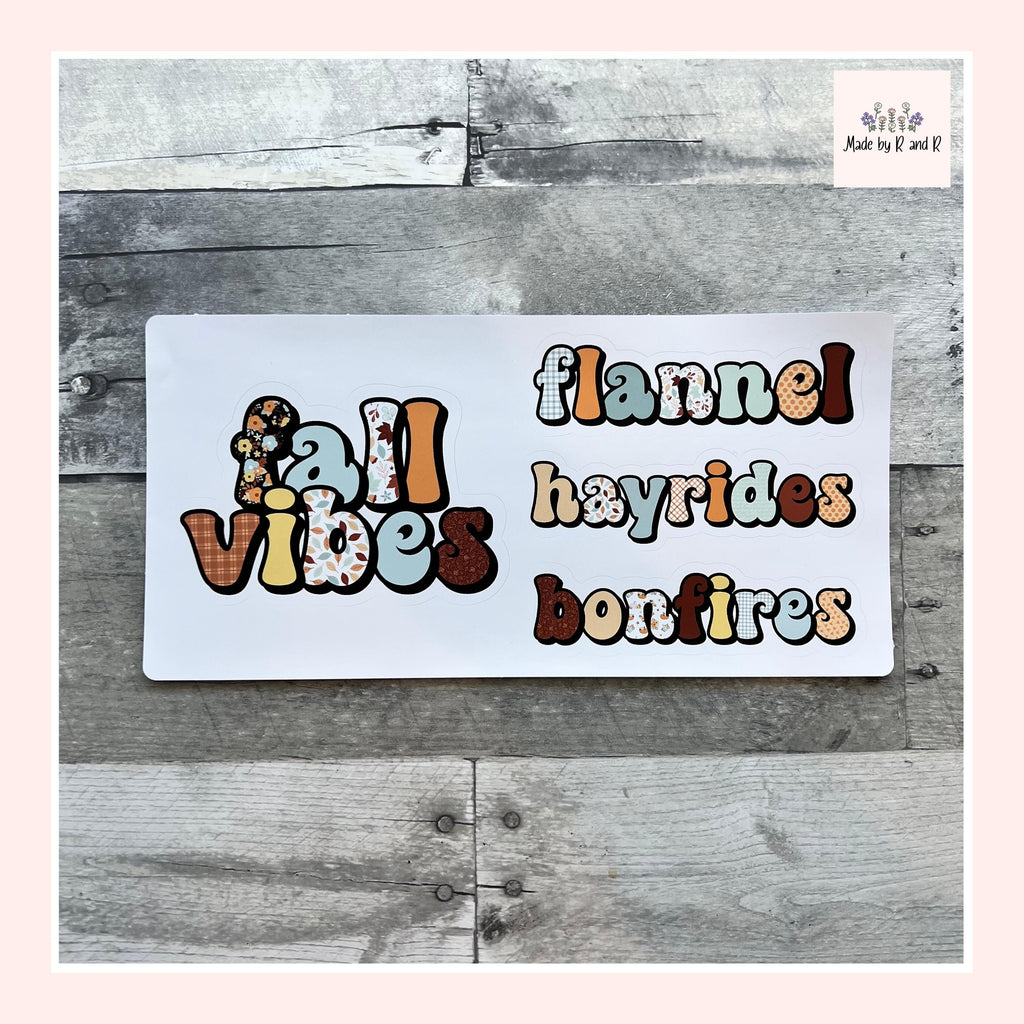 Fall Vibes Sticker Set