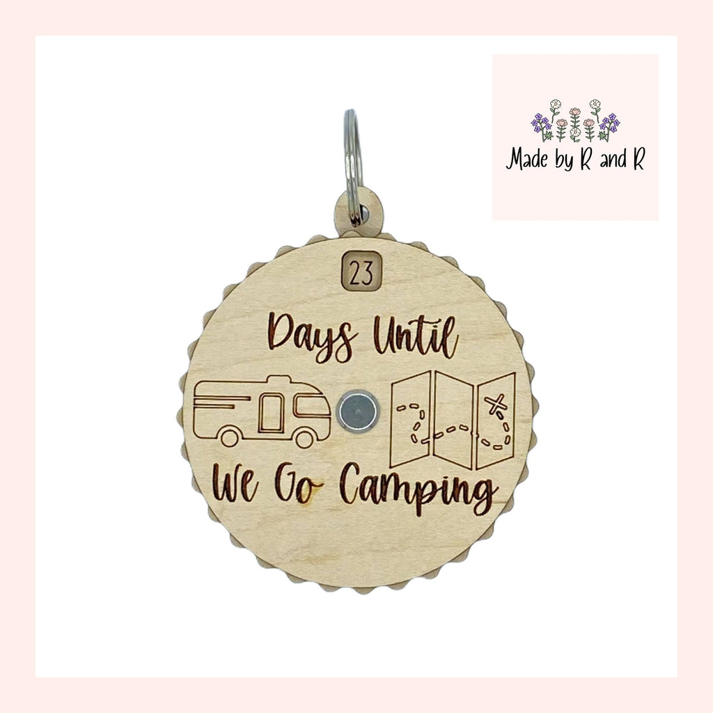 Days Until We Go Camping 30 Day Countdown Spinner