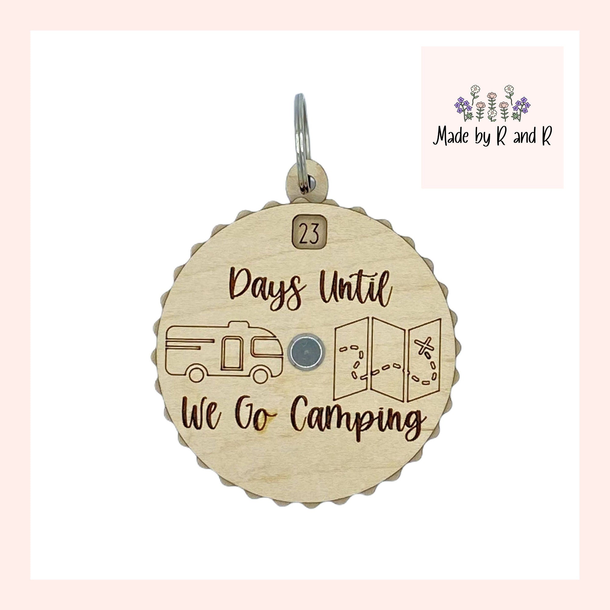 Days Until We Go Camping 30 Day Countdown Spinner