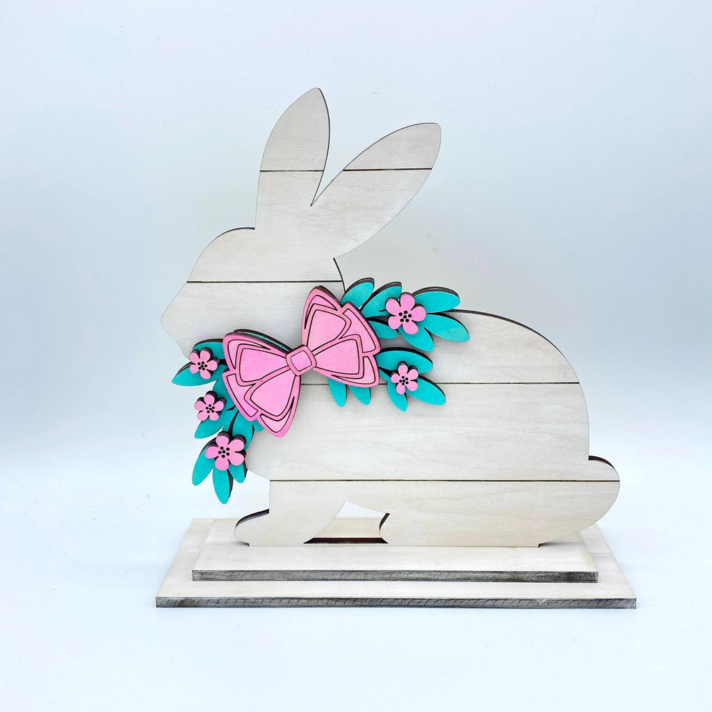 Stand Up Shiplap Bunny Wood Cut Out