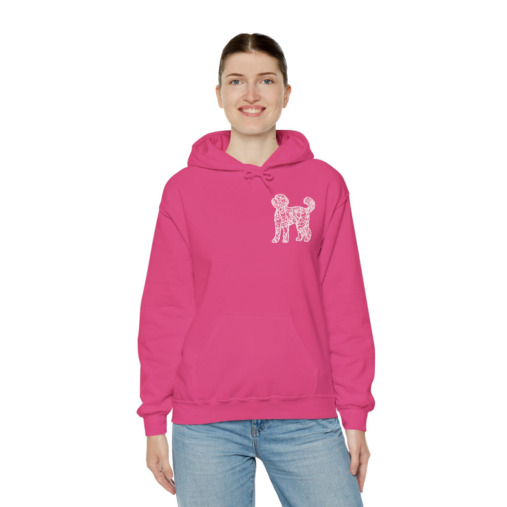 Lace Labradoodle Unisex Hooded Sweatshirt - Gift for Dog Lovers, Relaxed Style