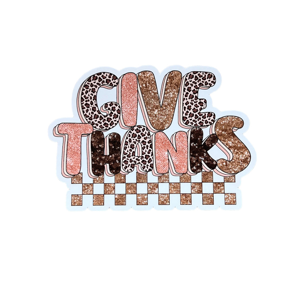 Give Thanks Sticker