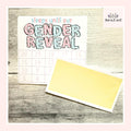 Sleeps Until Our Gender Reveal Small Countdown Sticker