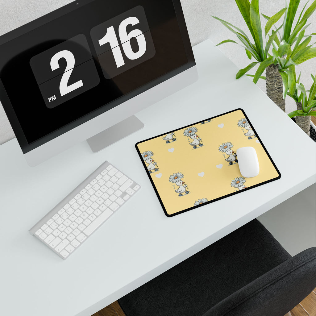 Yellow Goose Desk Mats and Mouse pads, Office Decor, Birthday Gifts, Home Workspace