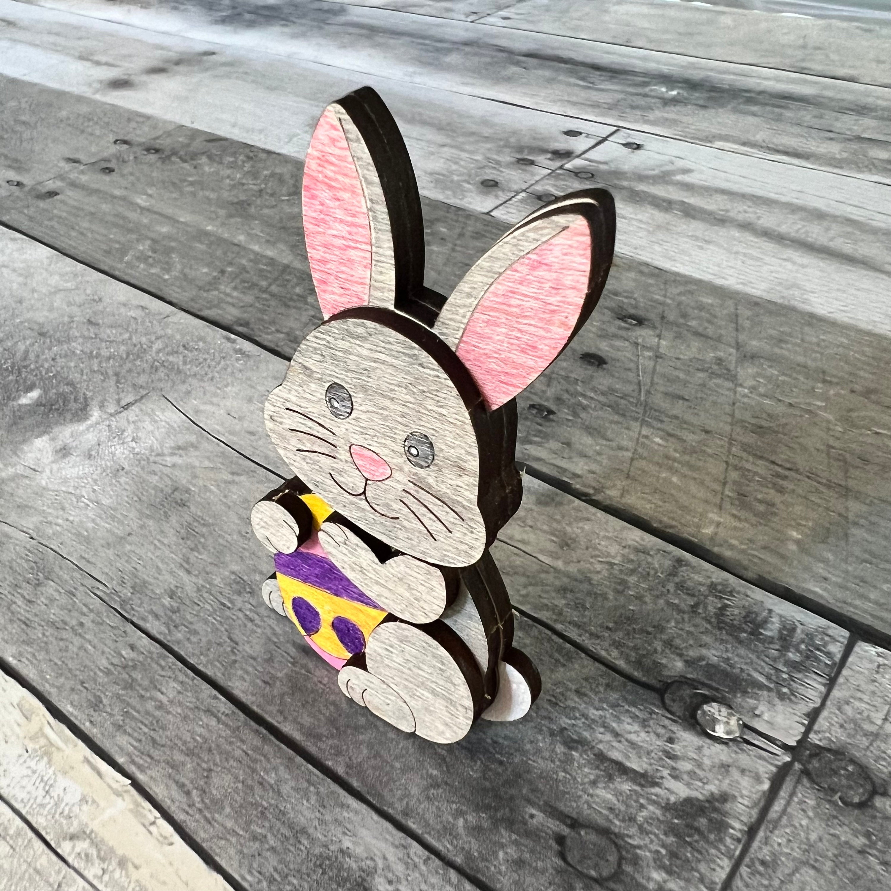 Build An Easter Bunny Wood Card Kit