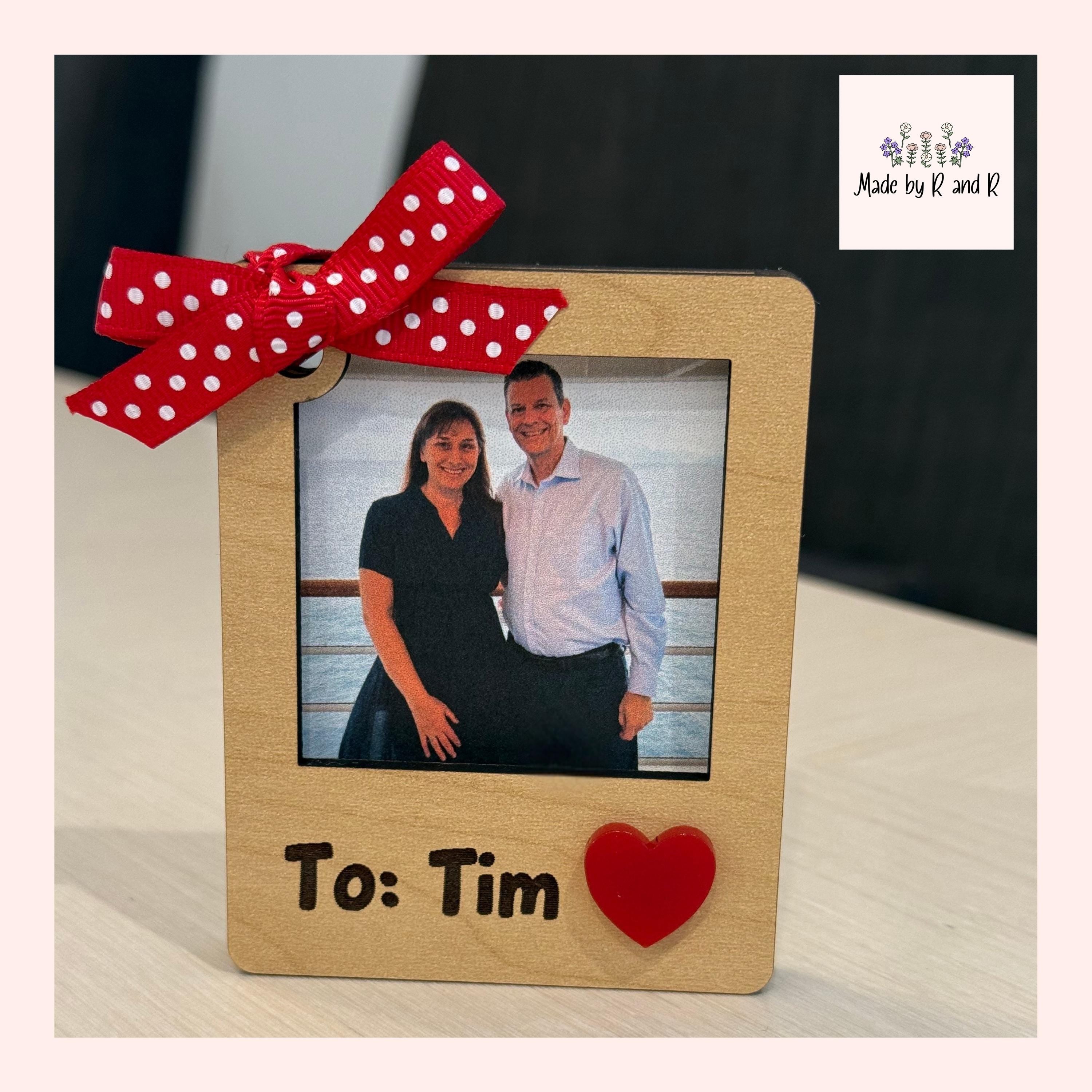 Valentine Photo Frame Gift Tag