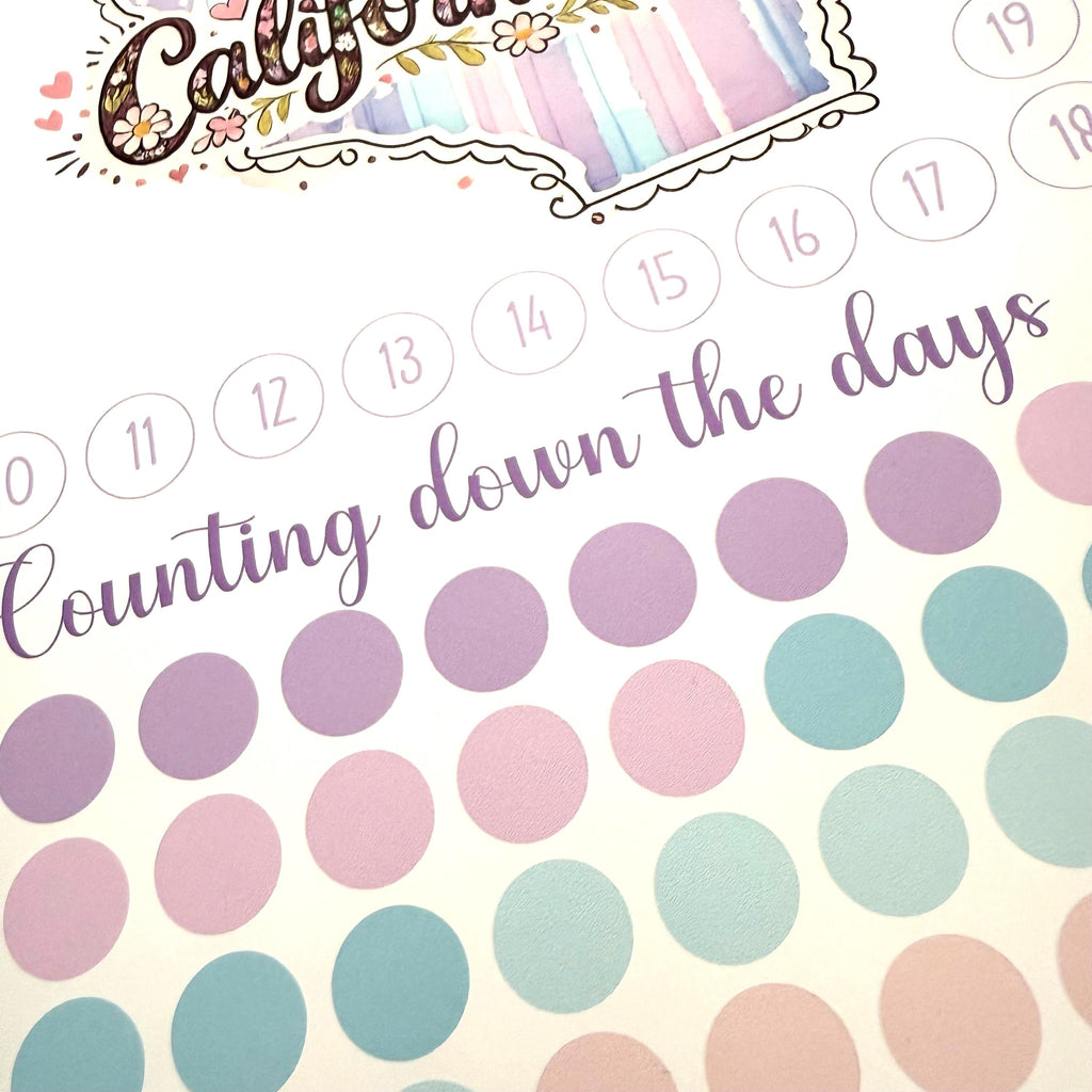 State Travel Countdown Activity Sticker (Choose One) From Made By R And R