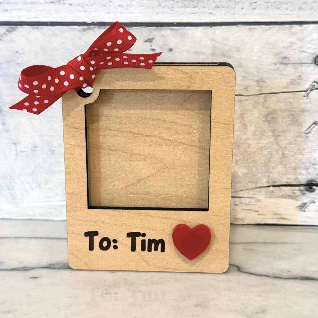 Valentine Photo Frame Gift Tag