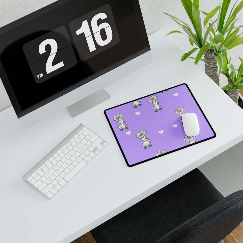 Purple Goose Desk Mats and Mouse pads, Office Decor, Birthday Gifts, Home Workspace