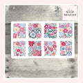Boho Floral Stickers (Set of 8)