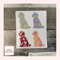 Floral Labradoodle Stickers (set of 4)