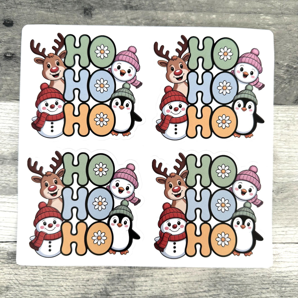 Ho Ho Ho Christmas Stickers (set of 4)
