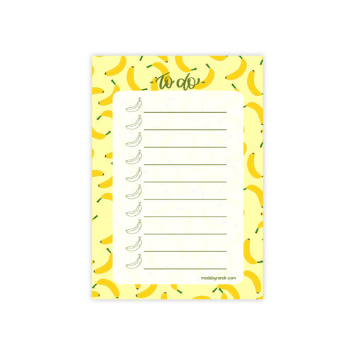 Banana To Do Checklist Sticky Notes for Planning & Lists