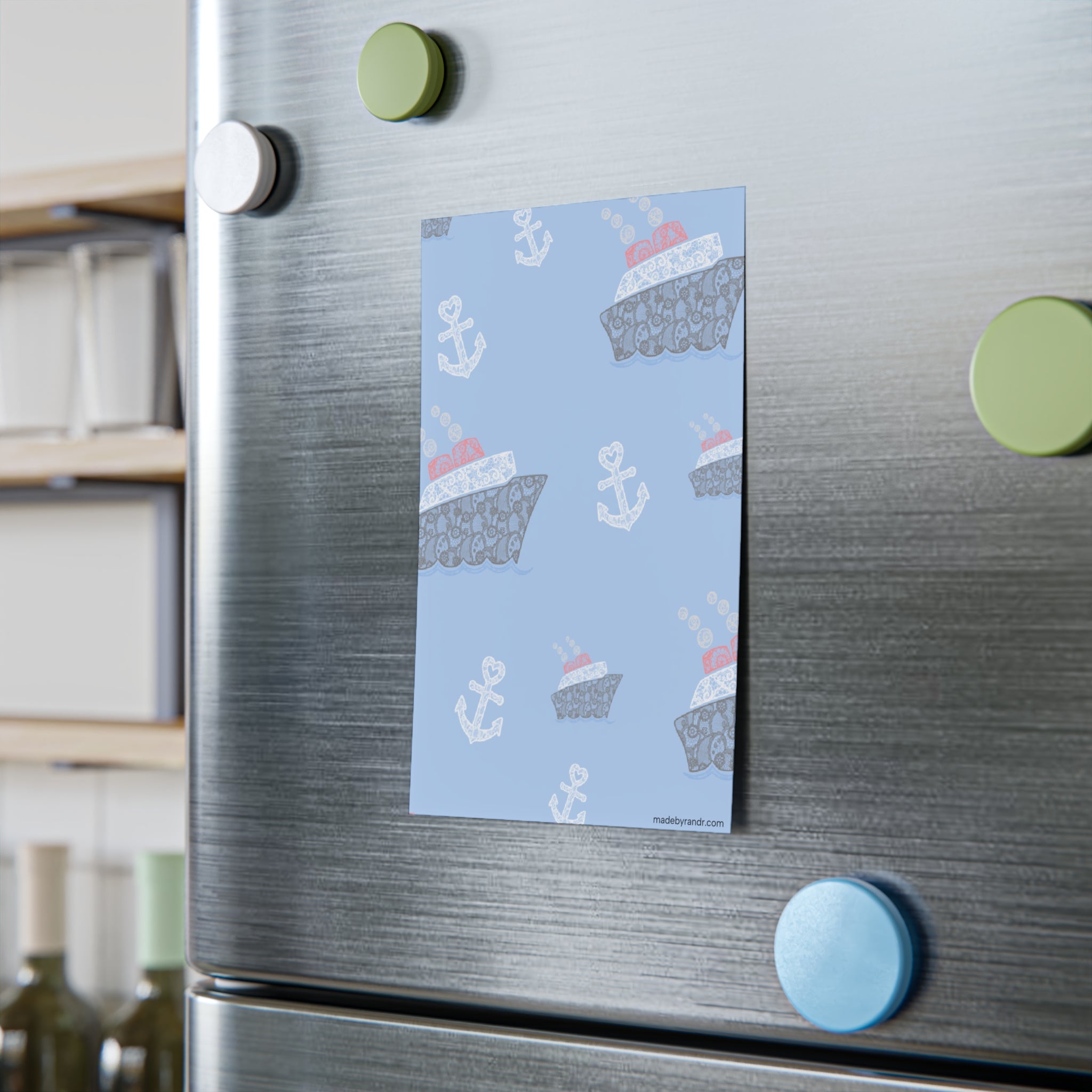 Blue Nautical Post-It Note Pads, Cruise Themed Sticky Notes, Cruise Ship Memo Pads, Perfect for Cruise Gifts