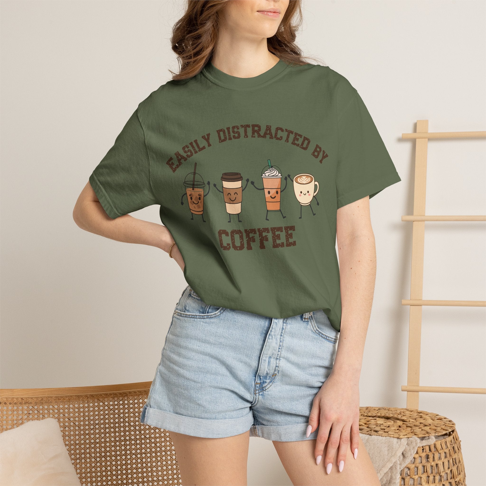 Easily Distracted By Coffee T-Shirt
