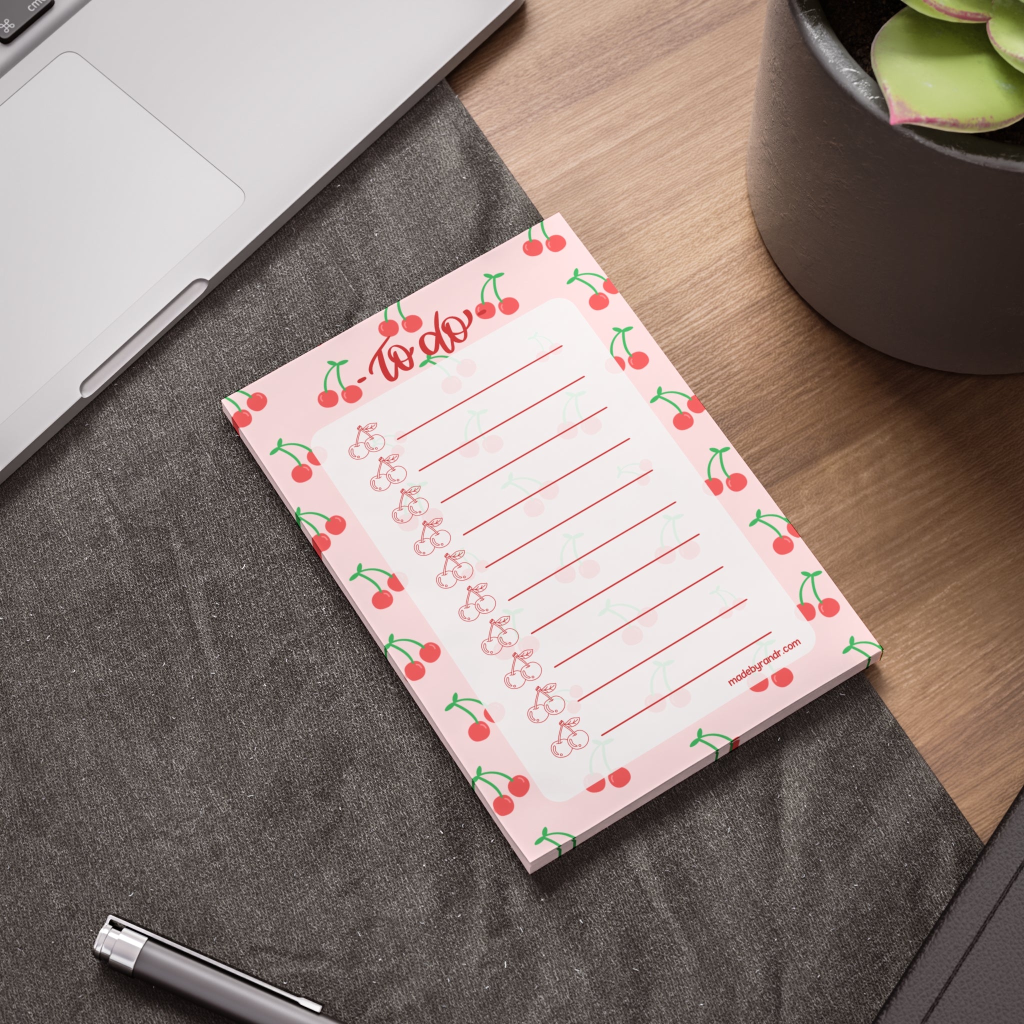 Cherry To Do Checklist Sticky Notes for Planning & Lists
