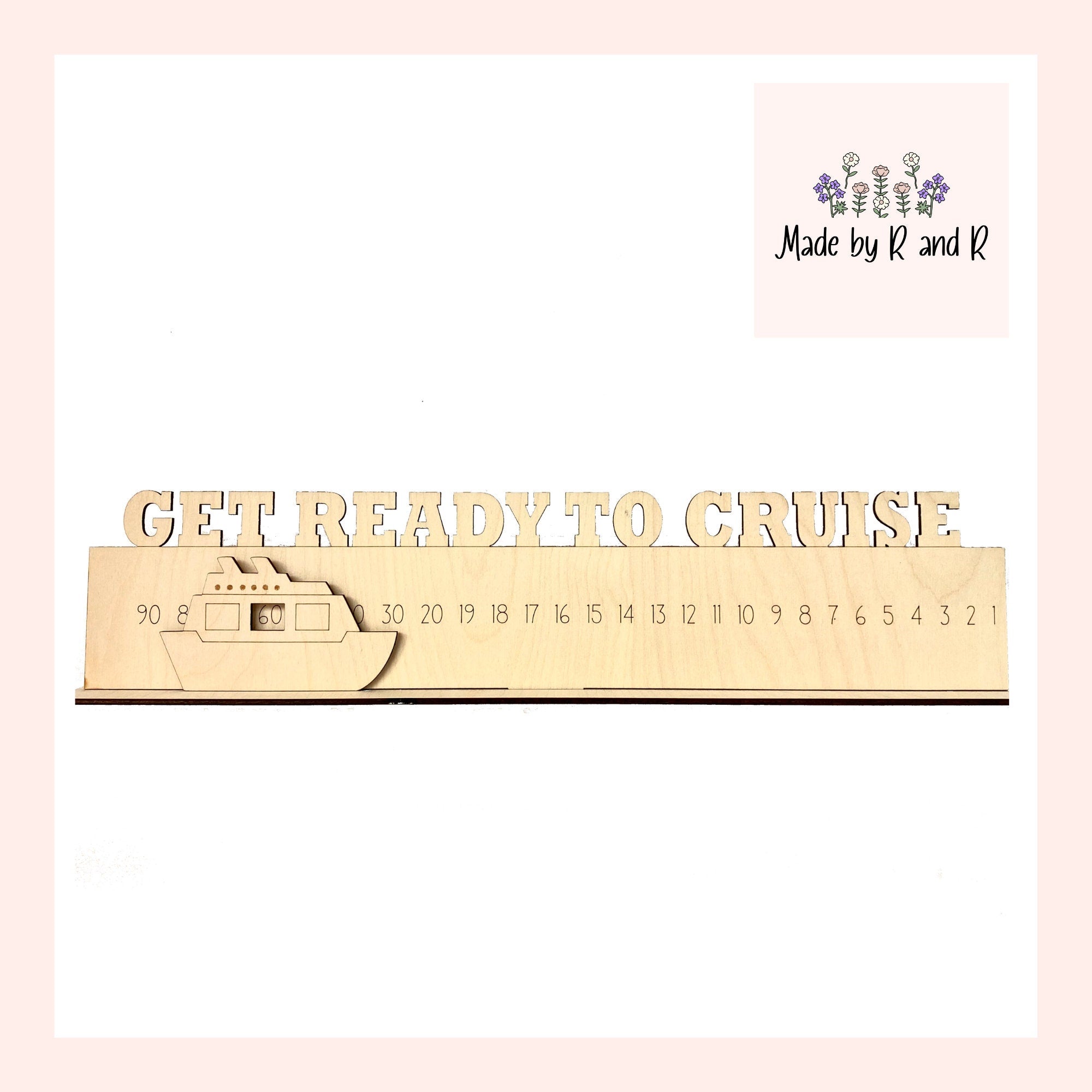 Get Ready To Cruise Wood Countdown