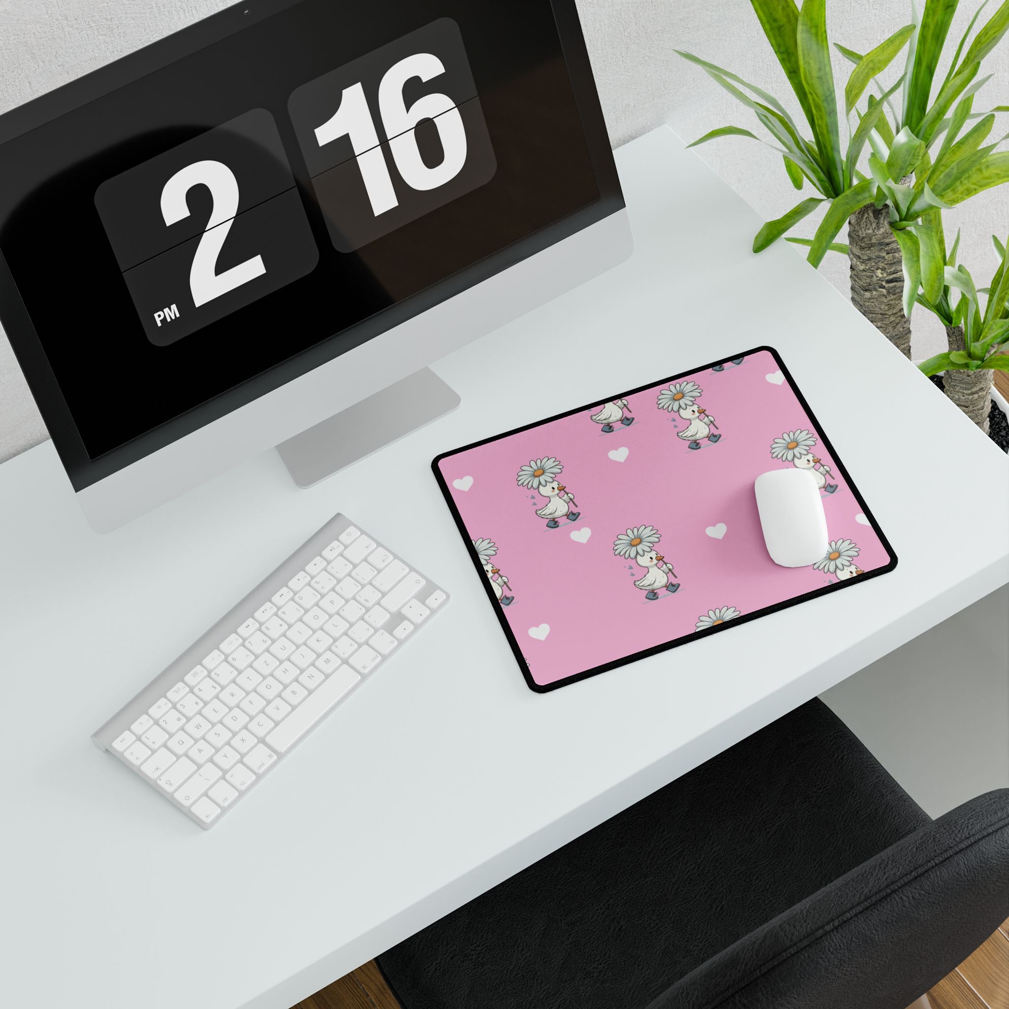 Pink Goose Desk Mats and Mouse pads, Office Decor, Birthday Gifts, Home Workspace