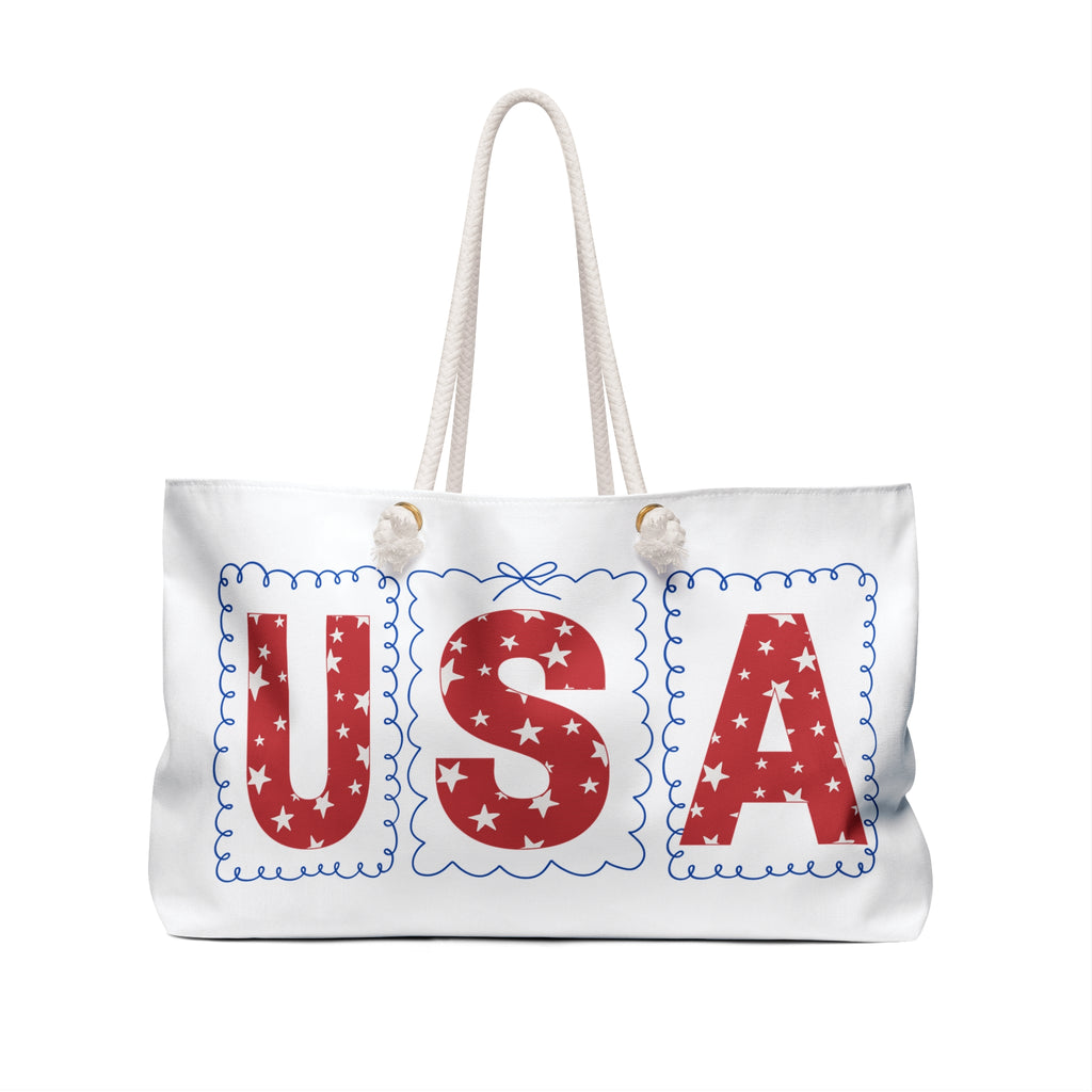 Patriotic USA Travel Tote for 4th of July