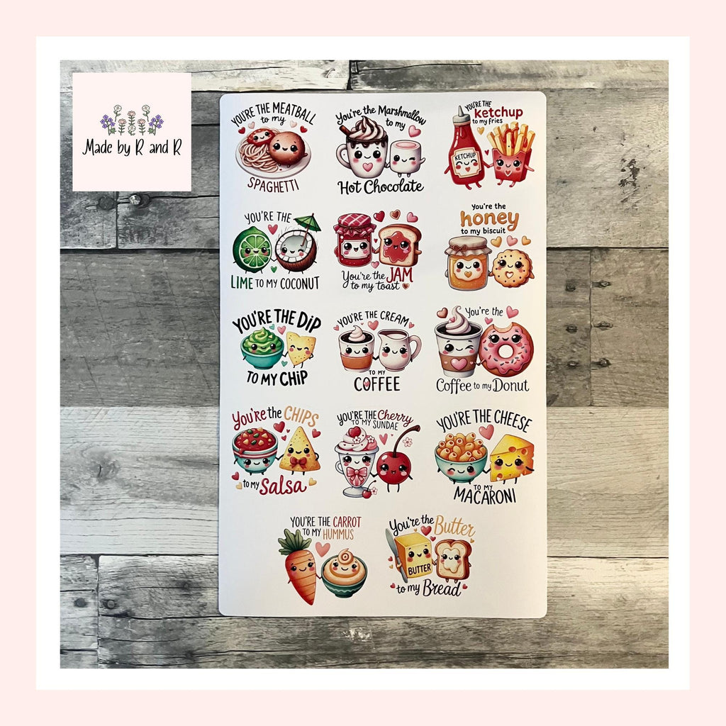 Funny Valentine Stickers (set of 14)