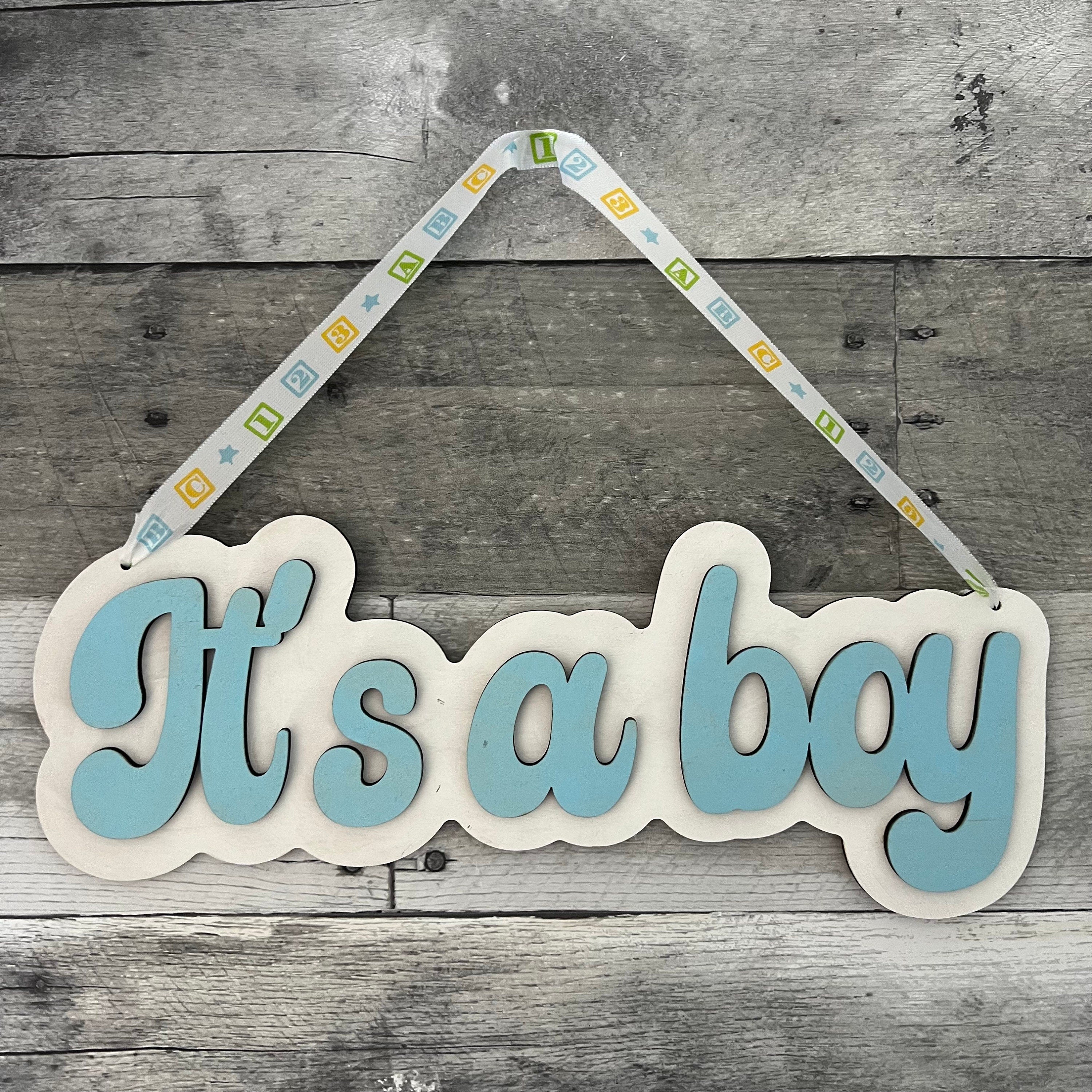 It's A Boy Wood Sign