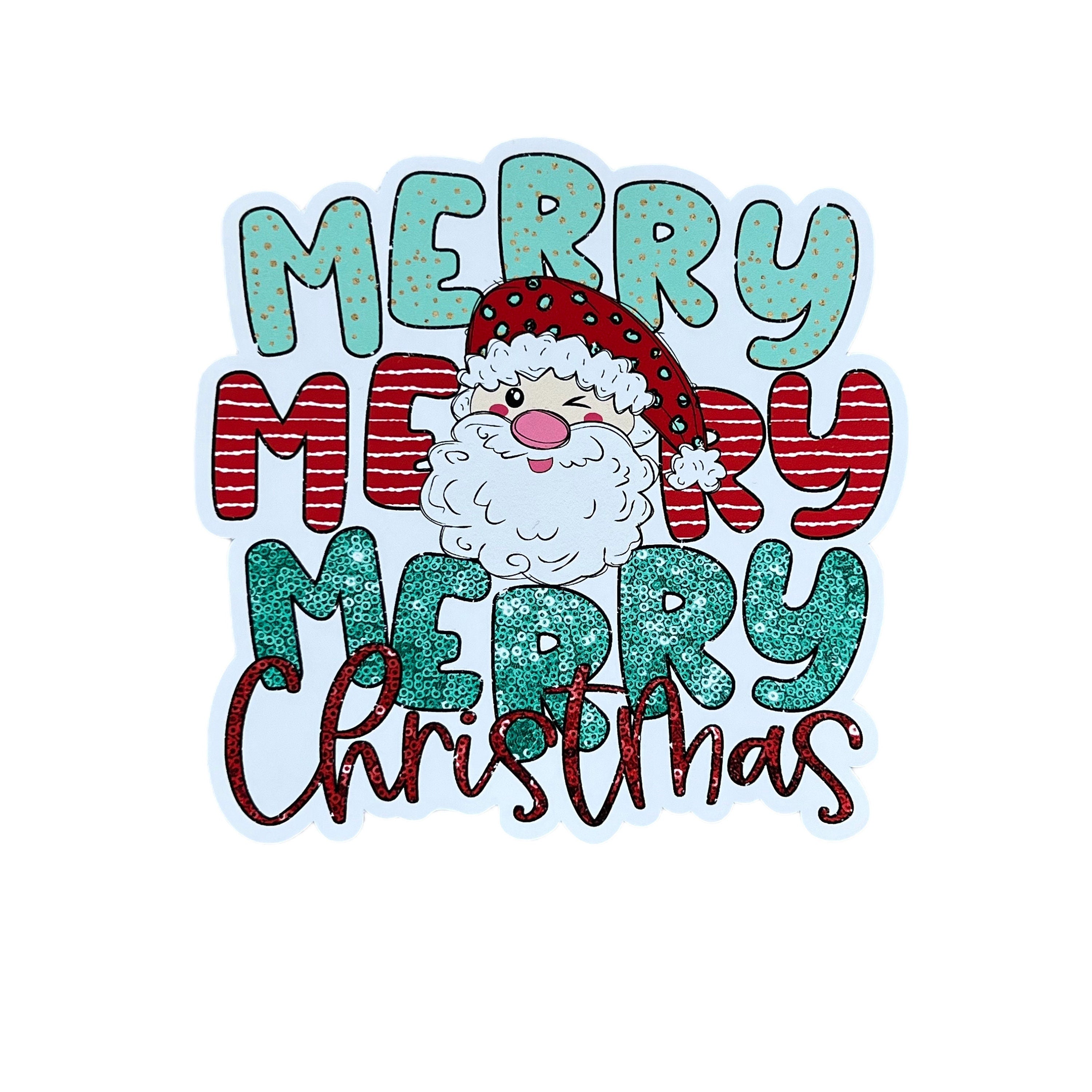 Merry Merry Merry Christmas Sticker