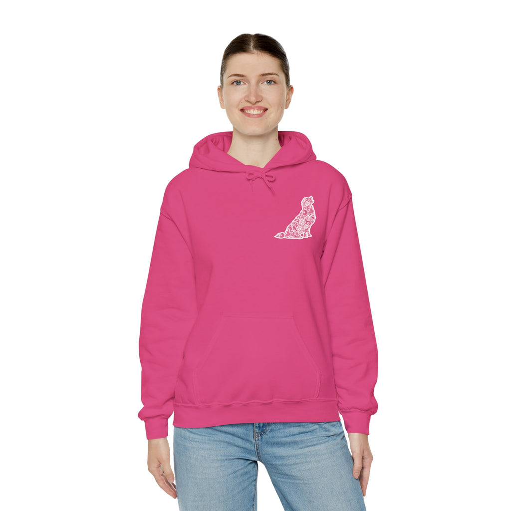 Lace Golden Retriever Unisex Hooded Sweatshirt - Gift for Dog Lovers, Relaxed Style