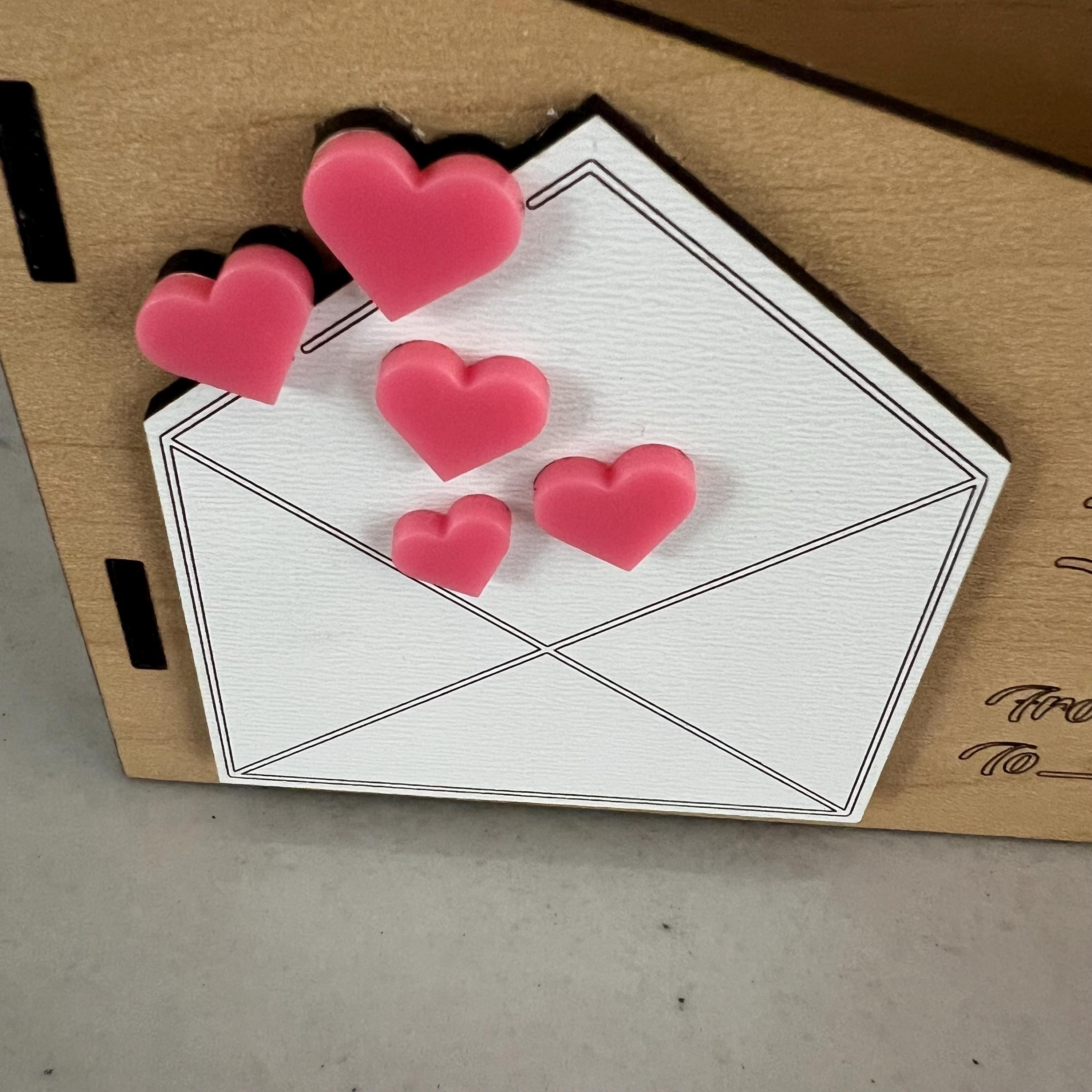 Love Letter Gift Box Wood and Acrylic
