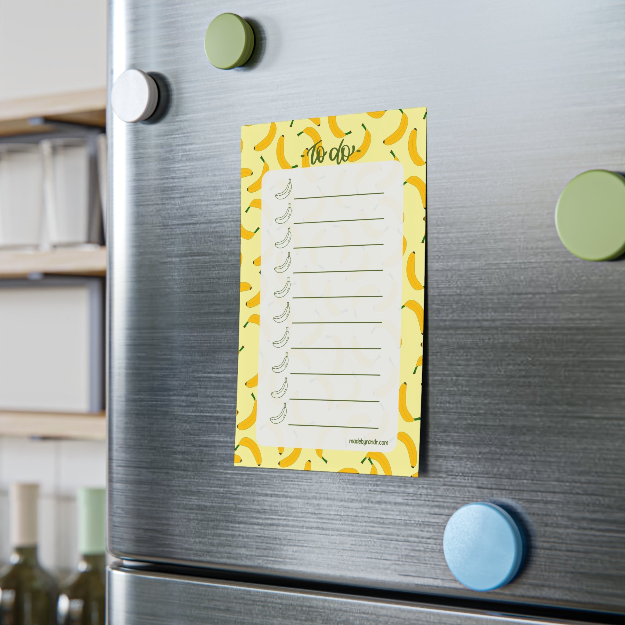 Banana To Do Checklist Sticky Notes for Planning & Lists