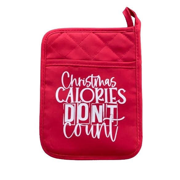 Christmas Calories Don't Count Pot Holder