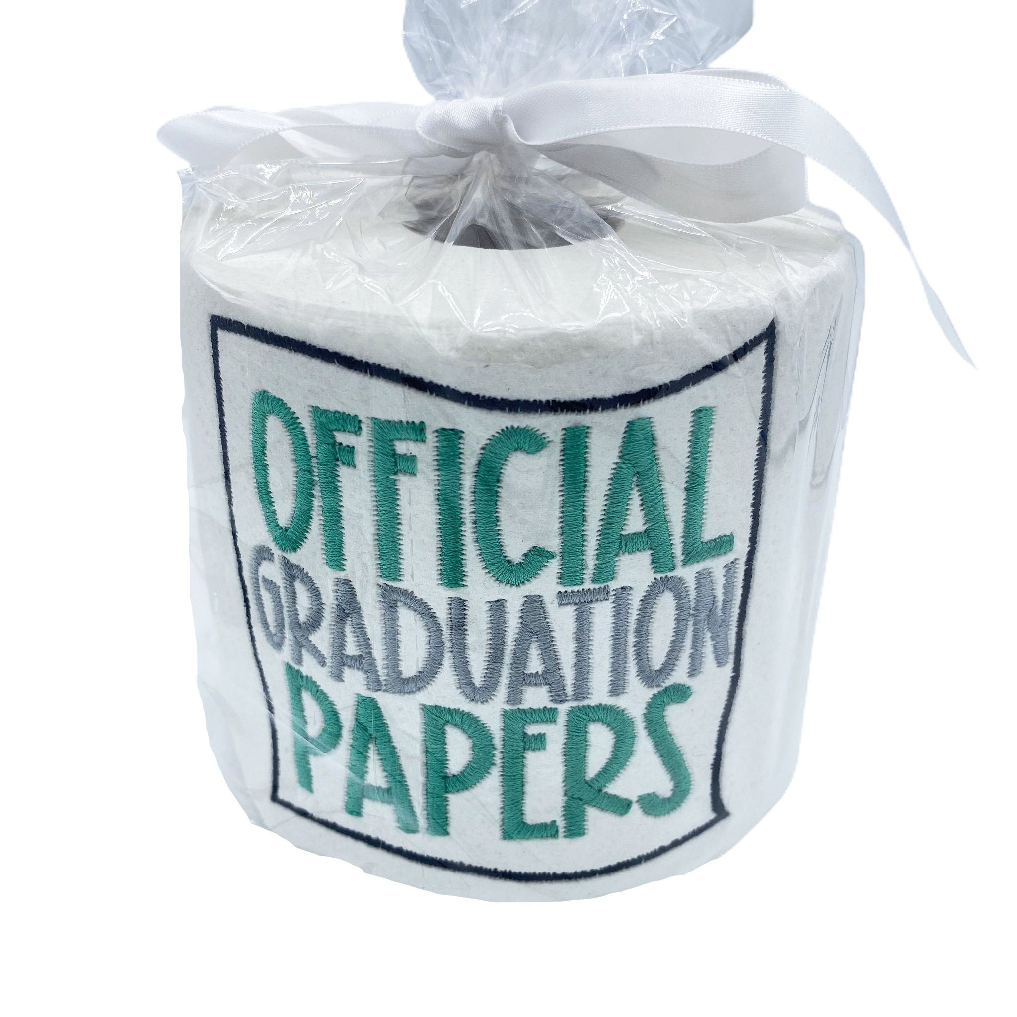 Official Graduation Papers Funny Embroidered Toilet Paper