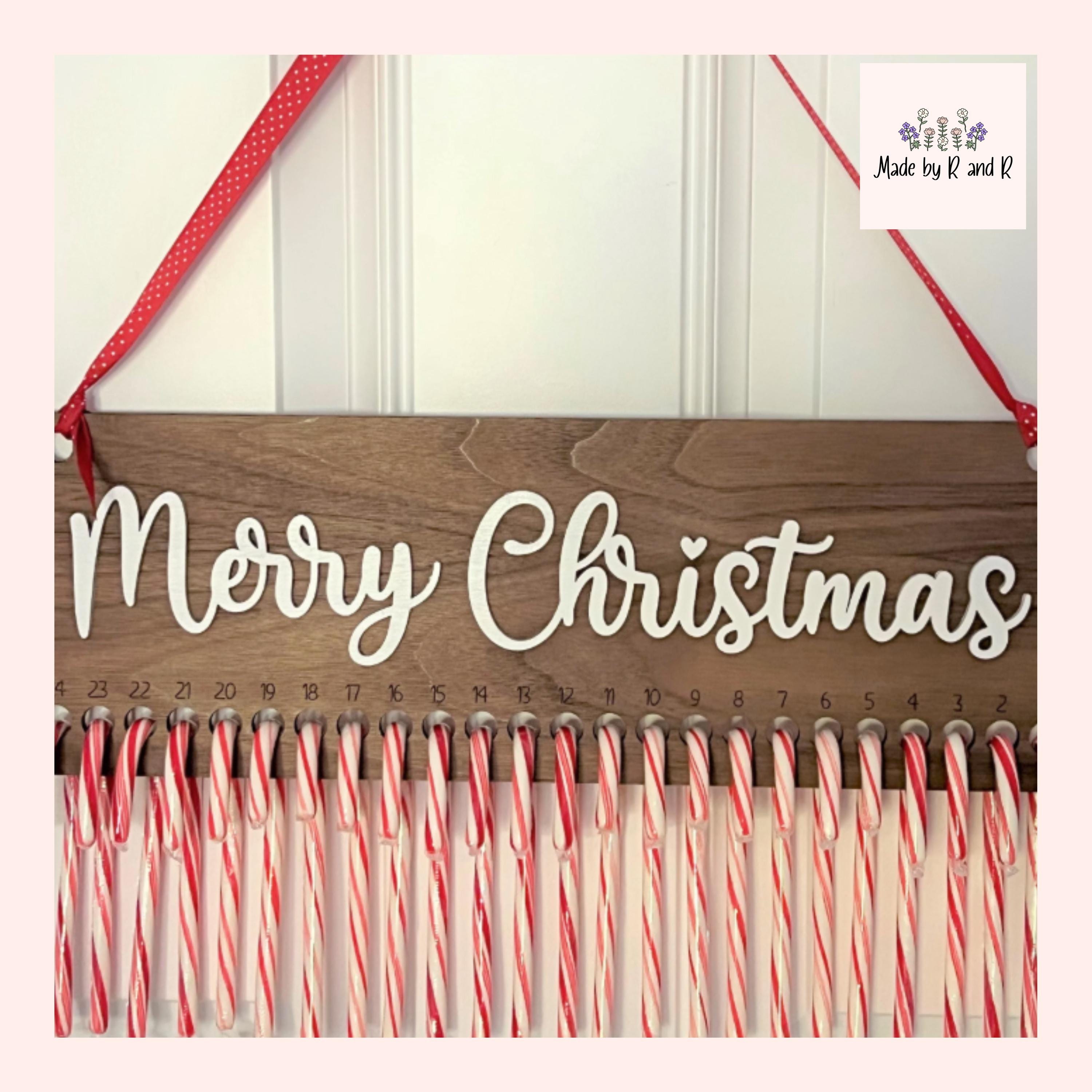 Merry Christmas Candy Cane Countdown
