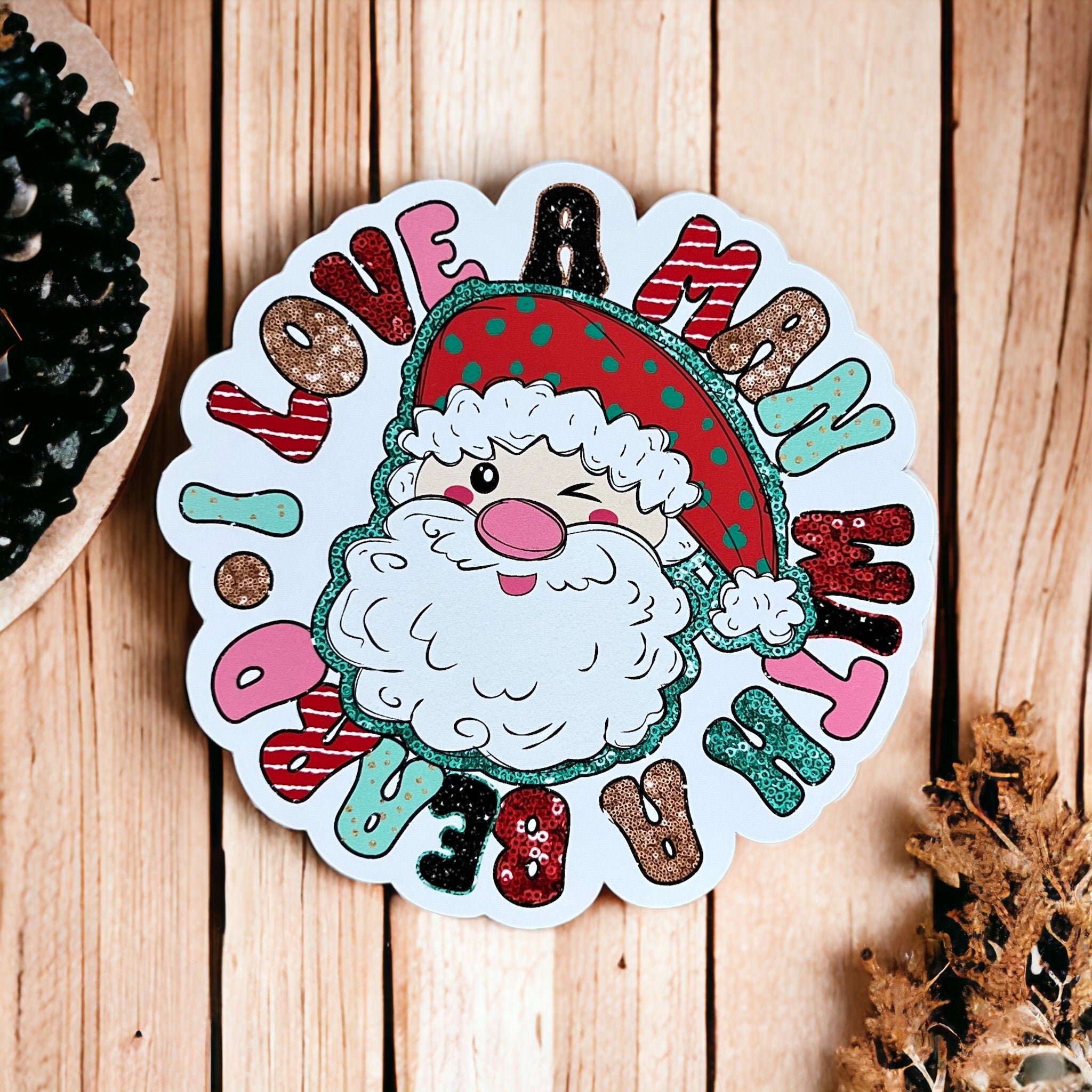 I Love A Man With A Beard Sticker