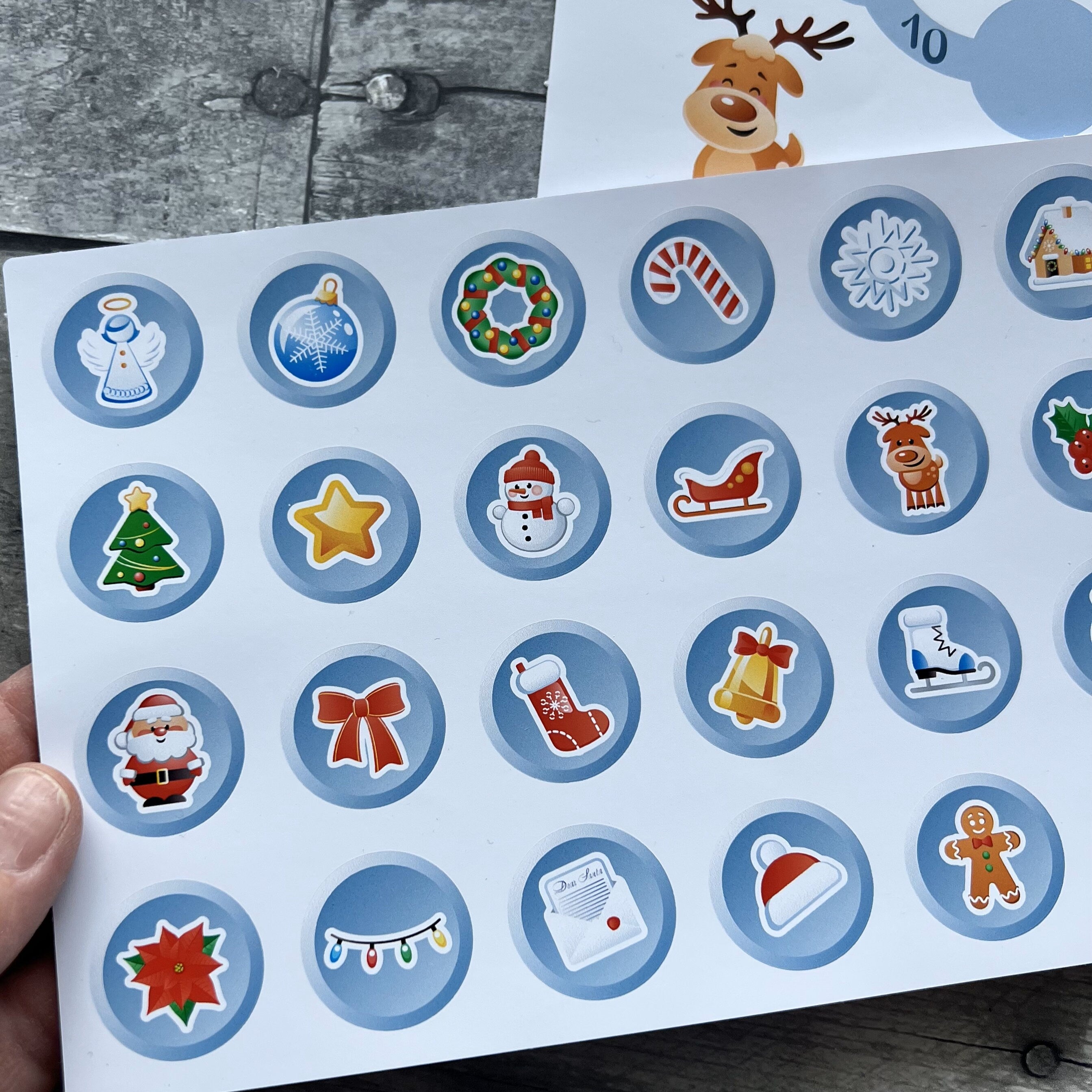 Christmas Advent Calendar Sticker