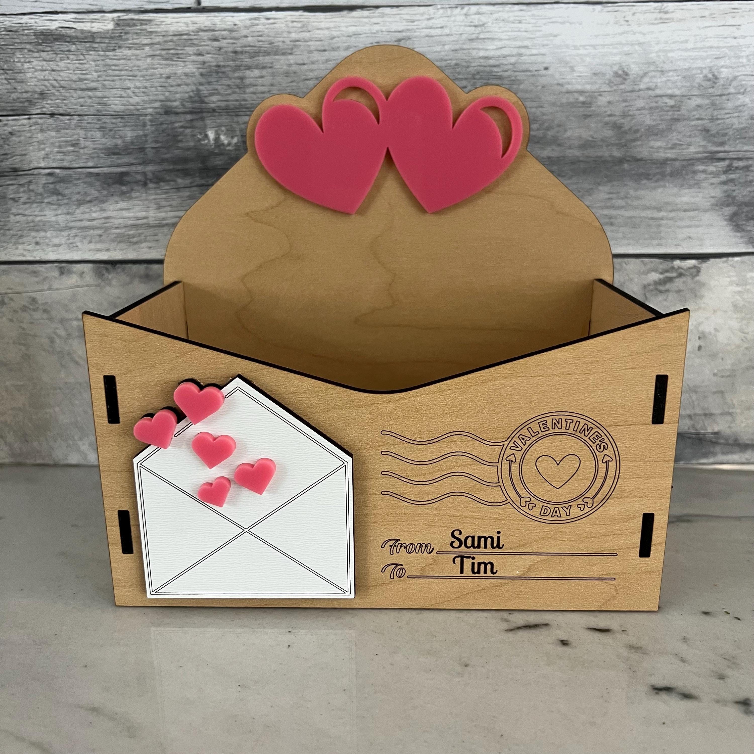 Love Letter Gift Box Wood and Acrylic