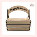 Happy Retirement Wood Basket