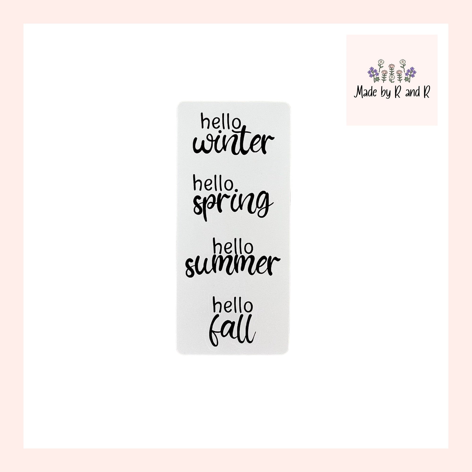 Hello Seasons Planner Sticker Set